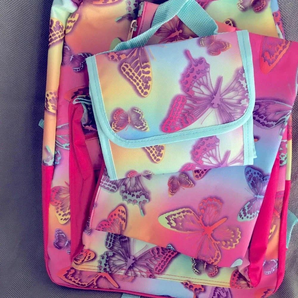 Back to School - Butterflies backpack bundle